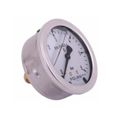Manometr glicerynowy M63 0-6 bar tylne przyłącze G1/4" POLMO