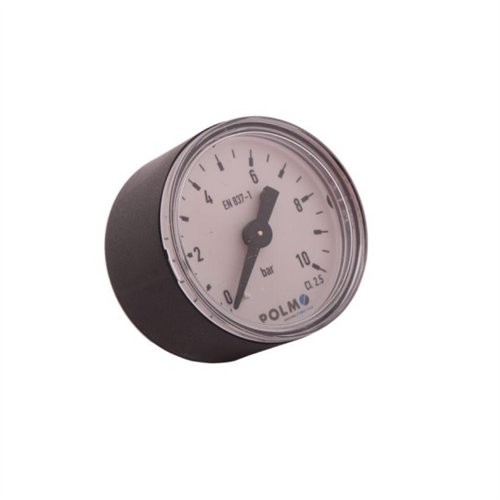 Manometr suchy M40 0-10 bar gwint M10x1 tylne przyłącze obudowa plastikowa POLMO