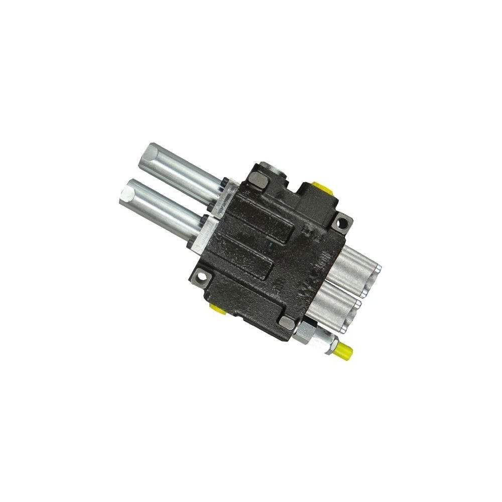 Rozdzielacz hydrauliczny dwusekcyjny (2) 40L sterowany joystickiem Waryński