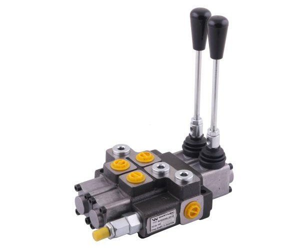 Rozdzielacz hydrauliczny 2-sekcyjny max przepływ 40L (1-sekcja nurnikowa) Waryński