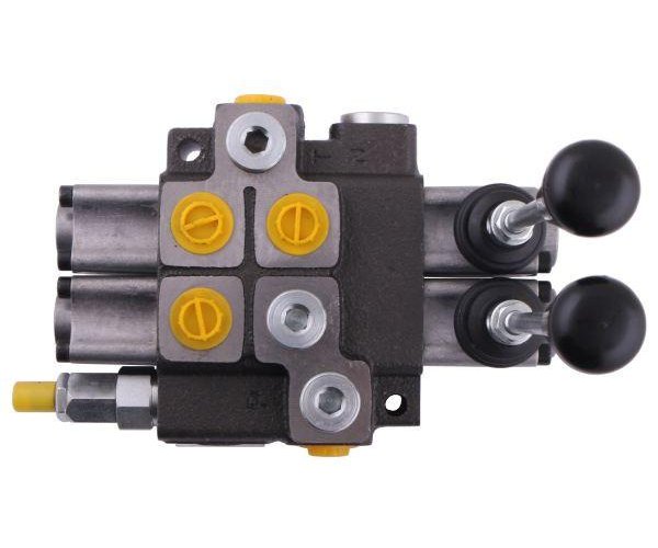 Rozdzielacz hydrauliczny 2-sekcyjny max przepływ 40L (1-sekcja nurnikowa) Waryński