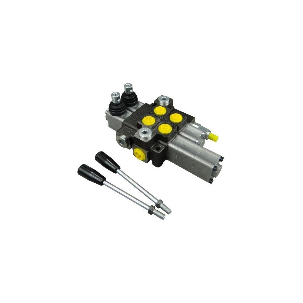 Rozdzielacz hydrauliczny 2-sekcyjny max przepływ 40L 1-sekcja pływająca Waryński