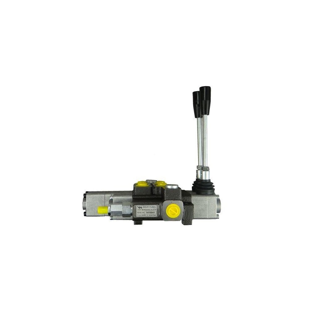 Rozdzielacz hydrauliczny 2-sekcyjny max przepływ 40L 1-sekcja pływająca Waryński