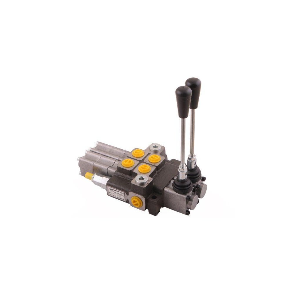 Rozdzielacz hydrauliczny 2-sekcyjny max przepływ 40L (2 sekcje - pływające) Waryński