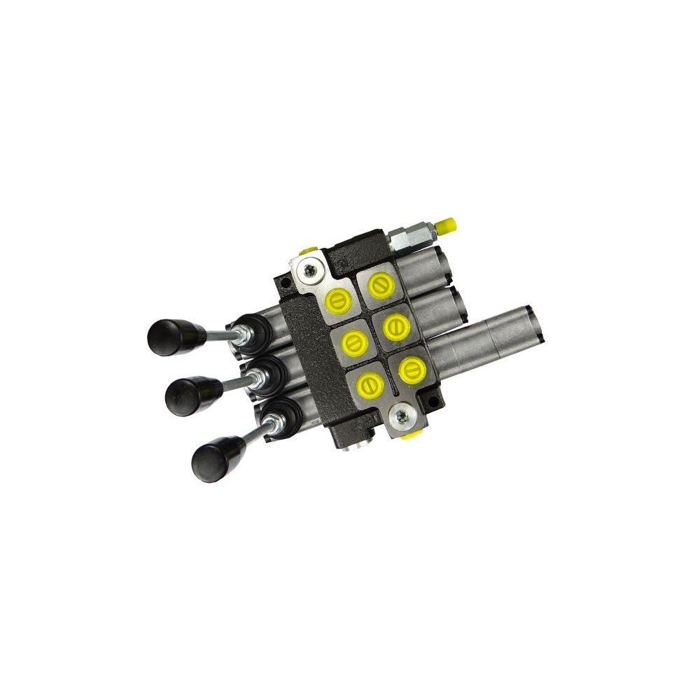 Rozdzielacz hydrauliczny 3-sekcyjny max przepływ 40L 1-sekcja pływająca Waryński