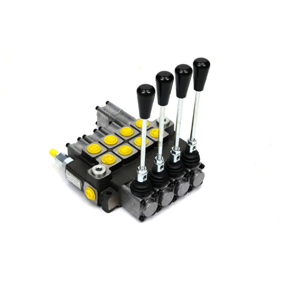 Rozdzielacz hydrauliczny 4-sekcyjny max przepływ 40L (1-sekcja pływająca) Waryński