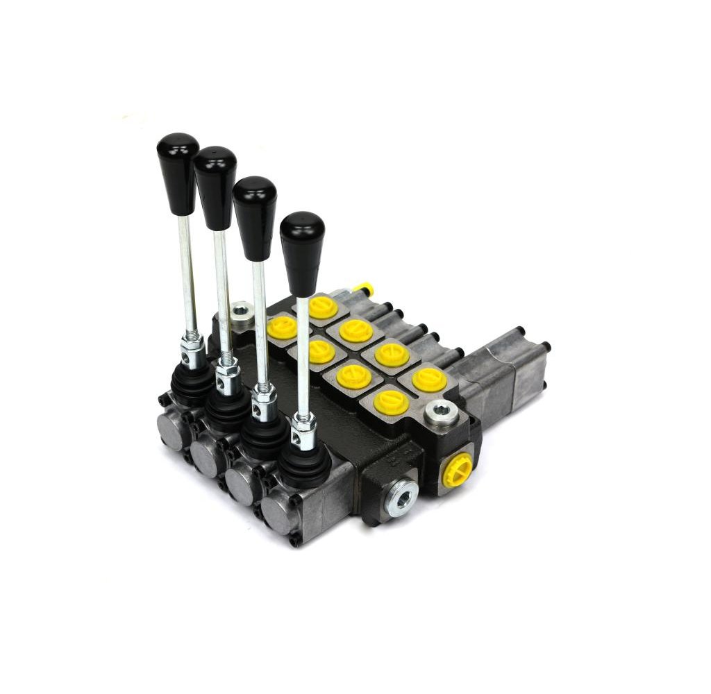 Rozdzielacz hydrauliczny 4-sekcyjny max przepływ 40L (1-sekcja pływająca) Waryński