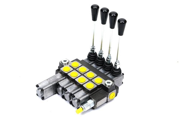 Rozdzielacz hydrauliczny 4-sekcyjny max przepływ 40L (1-sekcja pływająca) Waryński