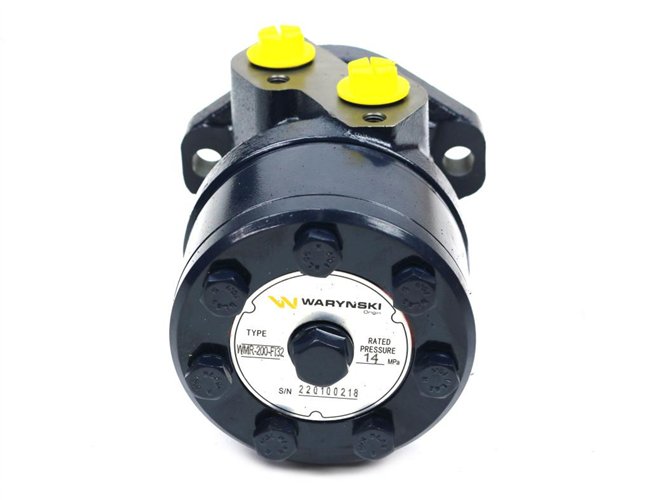 Silnik hydrauliczny orbitalny WMR 200 cm3/obr z wałkiem fi 32mm (140 bar / max.200 bar) Waryński