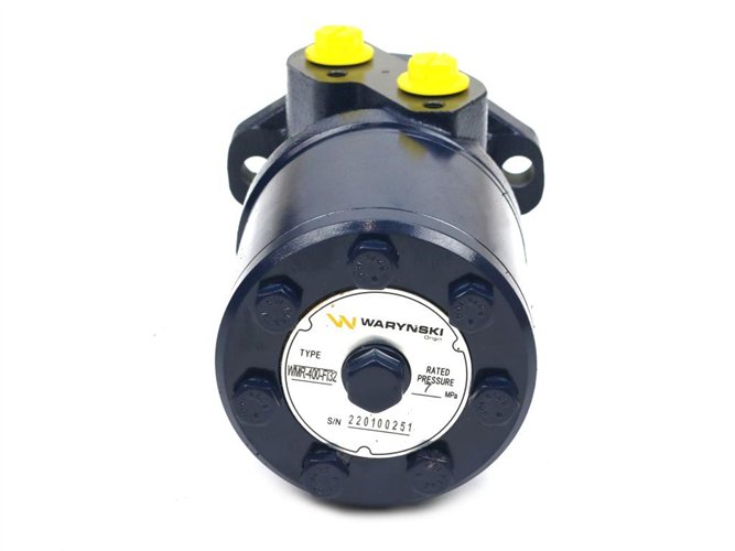 Silnik hydrauliczny orbitalny WMR 400 cm3/obr z wałkiem fi 32mm (70 bar / max.110 bar) Waryński