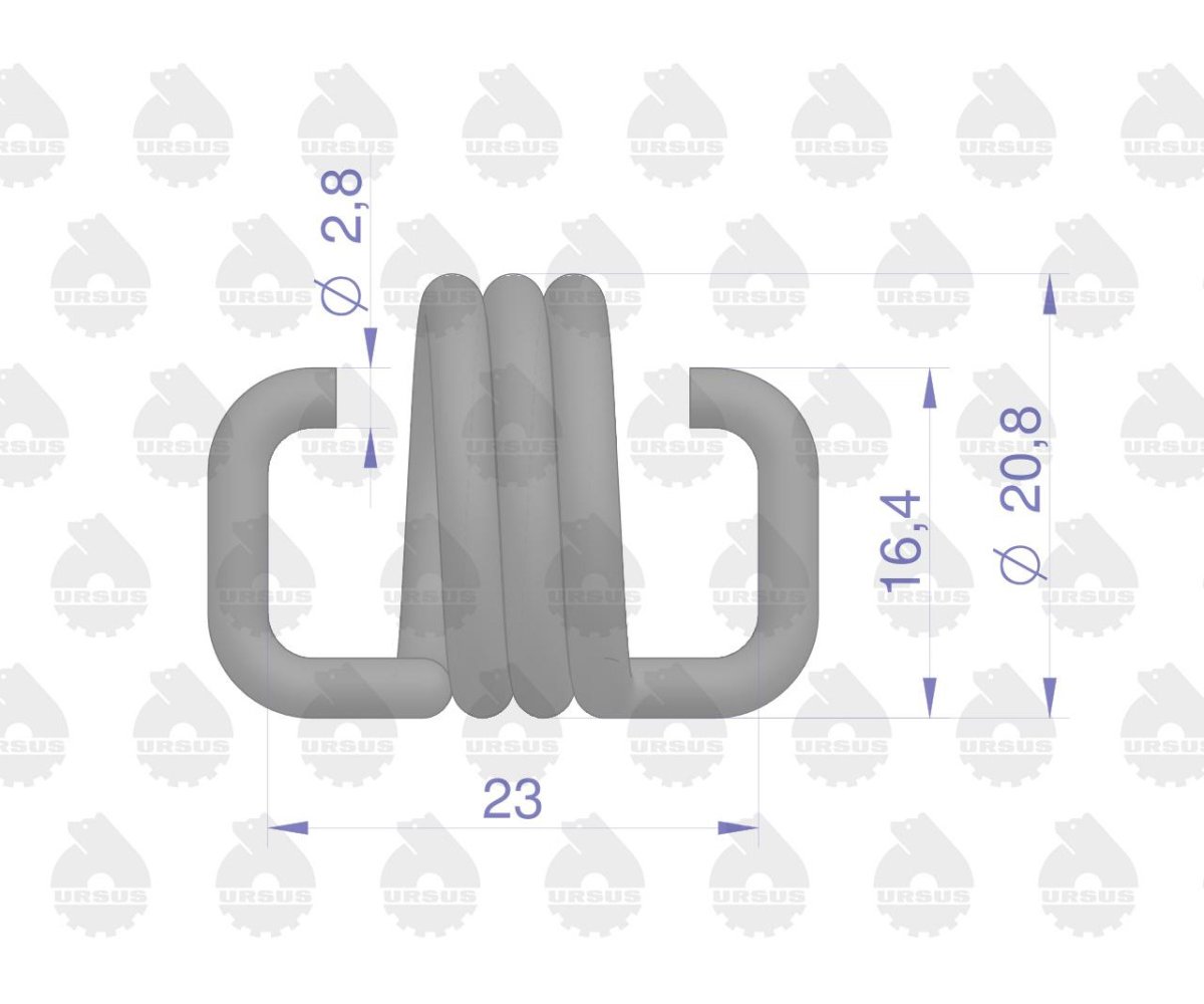 Sprężyna tarcz hamulca sprzedawane po 10 C-385 ORYGINAŁ URSUS