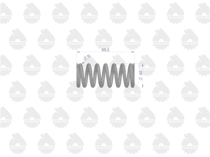 Sprężyna sprzęgła mała sprzedawane po 10 C-385 ORYGINAŁ URSUS