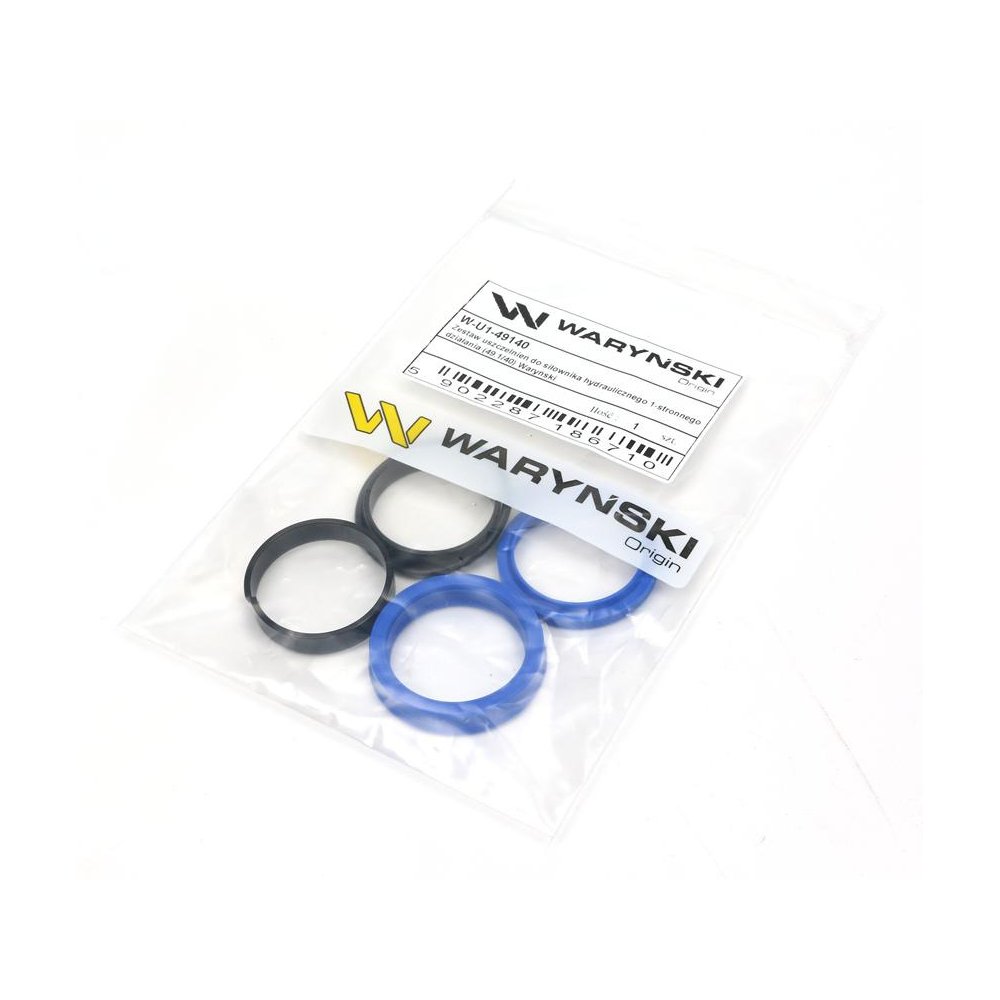 Zestaw uszczelnień do siłownika hydraulicznego 1-stronnego działania (49.1/40) Waryński