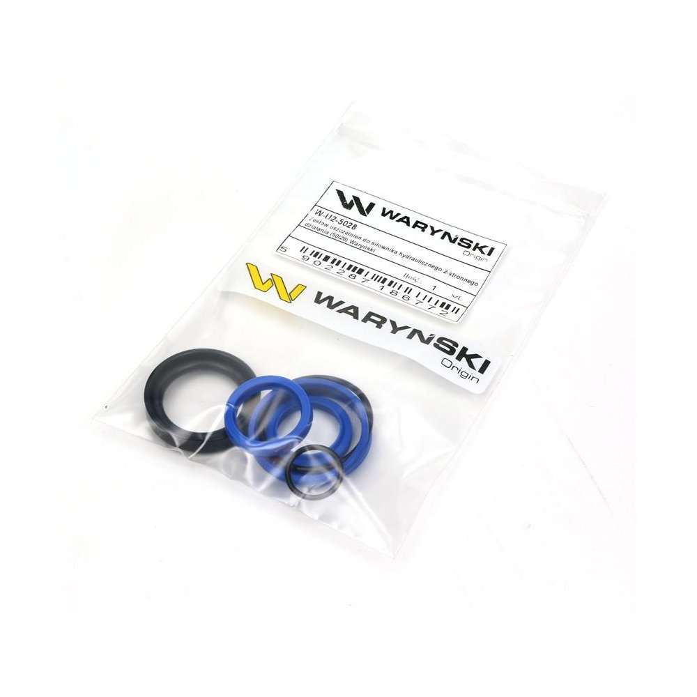 Zestaw uszczelnień do siłownika hydraulicznego 2-stronnego działania (50/28) Waryński