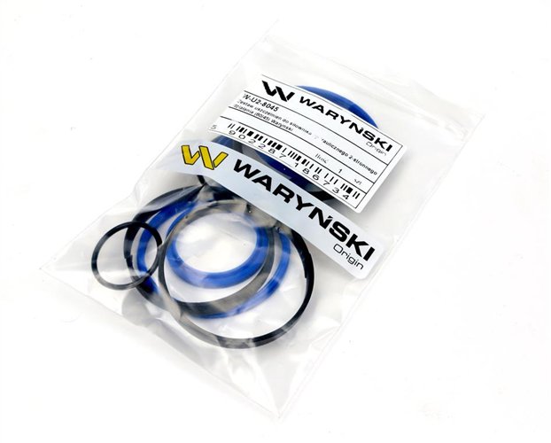 Zestaw uszczelnień do siłownika hydraulicznego 2-stronnego działania (80/45) Waryński