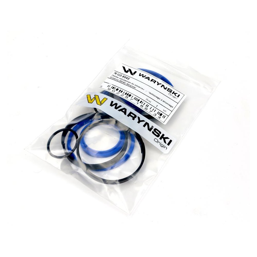 Zestaw uszczelnień do siłownika hydraulicznego 2-stronnego działania (80/45) Waryński