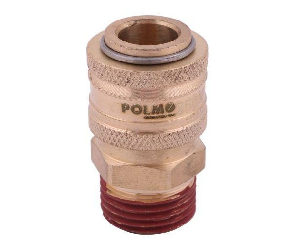Szybkozłącze pneumatyczne P26 NW7.2 gniazdo 1/2"BSP gwint zewnętrzny POLMO ( sprzedawane po 5 )
