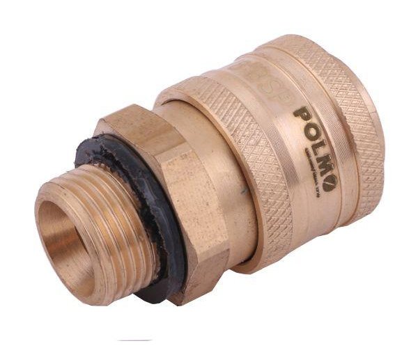 Szybkozłącze pneumatyczne P26 NW7.2 gniazdo 3/8"BSP gwint zewnętrzny POLMO ( sprzedawane po 5 )