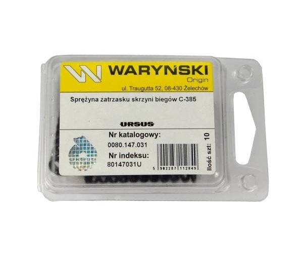 Sprężyna zatrzasku skrzyni biegów sprzedawane po 10 C-385 ORYGINAŁ URSUS
