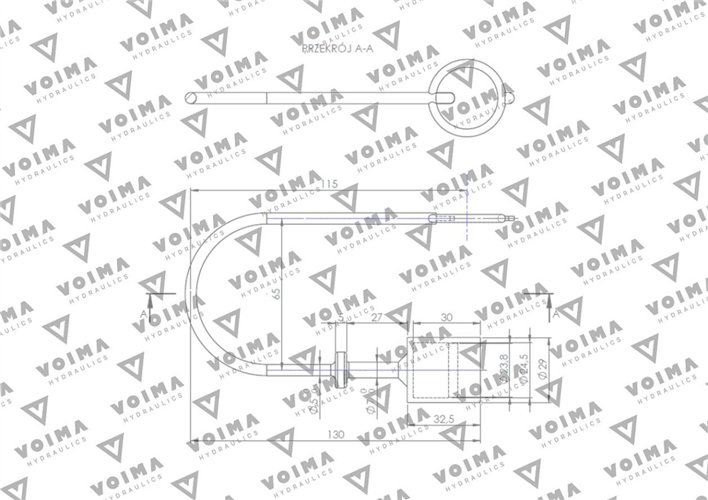 Pokrywa (zatyczka. osłona przeciwpyłowa) do WTYCZKI szybkozłącza EURO - kolor czerwony VOIMA ( sprzedawane po 10 )