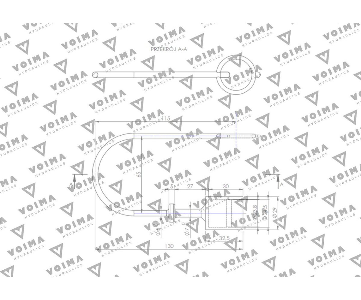 Pokrywa (zatyczka. osłona przeciwpyłowa) do WTYCZKI szybkozłącza EURO - kolor niebieski VOIMA ( sprzedawane po 10 )