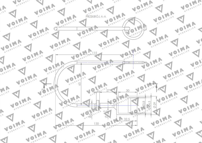 Pokrywa (zatyczka. osłona przeciwpyłowa) do WTYCZKI szybkozłącza EURO - kolor żółty VOIMA ( sprzedawane po 10 )