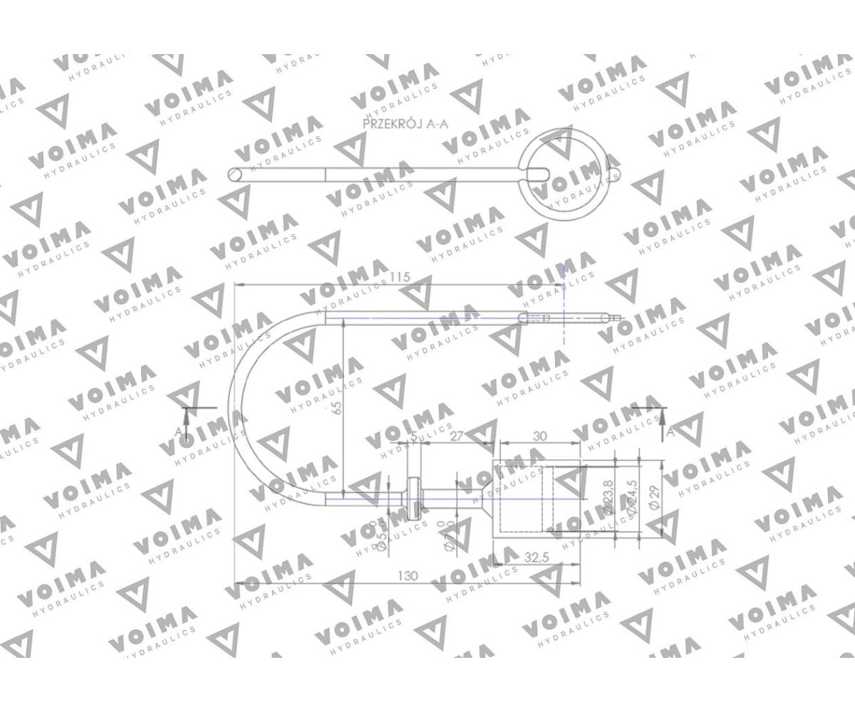 Pokrywa (zatyczka. osłona przeciwpyłowa) do WTYCZKI szybkozłącza EURO - kolor żółty VOIMA ( sprzedawane po 10 )