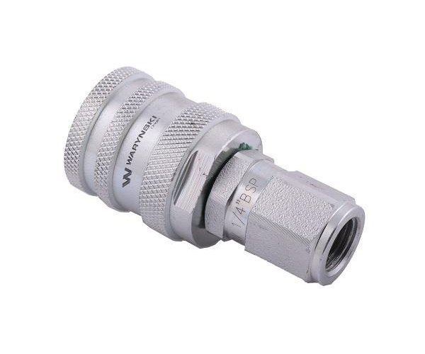Szybkozłącze hydrauliczne skręcane wtyczka G1/4"BSP gwint wewnętrzny 350bar Waryński