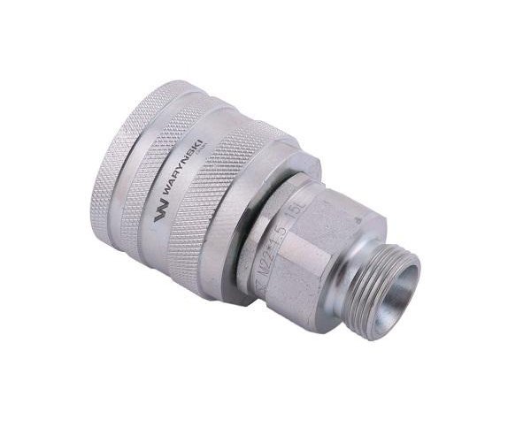 Szybkozłącze hydrauliczne skręcane wtyczka M22x1.5 gwint zewnętrzny 300bar Waryński