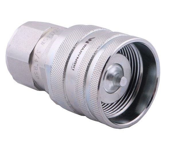 Szybkozłącze hydrauliczne skręcane wtyczka G3/4"BSP gwint wewnętrzny 250bar Waryński