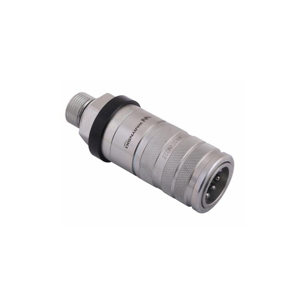 Szybkozłącze hydrauliczne zrywalne seria WIA3CV (3CFPV) 68 l/min gniazdo M22x1.5 gwint zewnętrzny EURO PUSH-PULL (ISO 7241-A) Wa