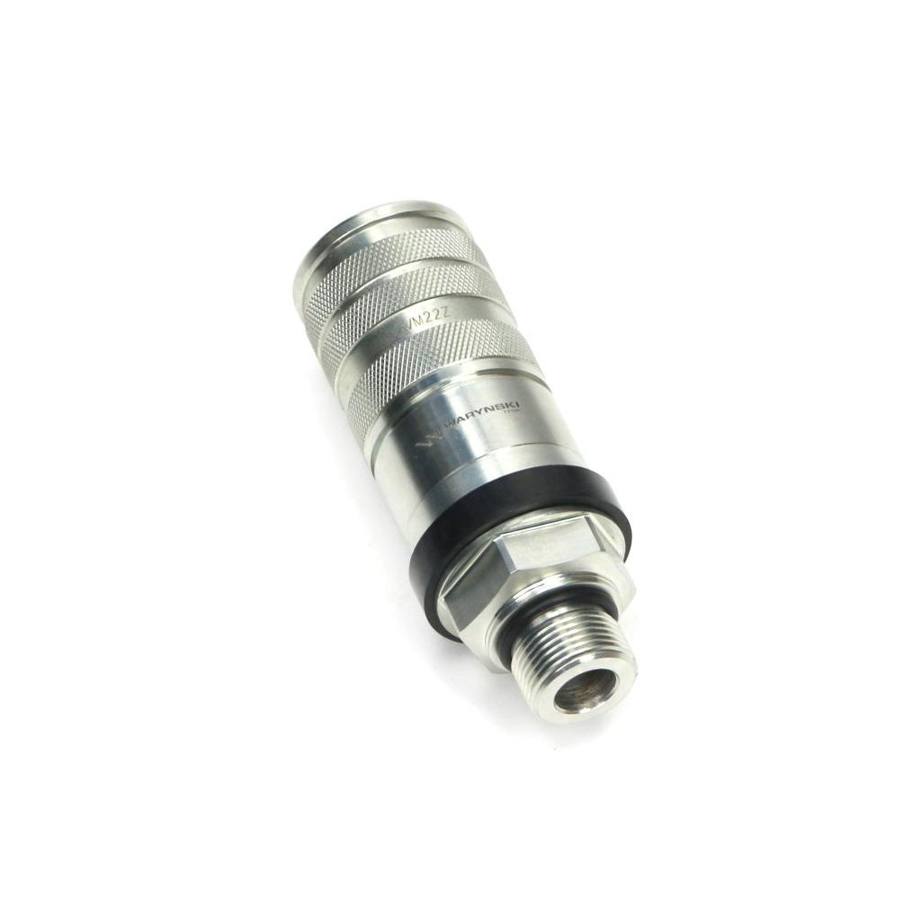 Szybkozłącze hydrauliczne zrywalne seria WIA3CV (3CFPV) 68 l/min gniazdo M22x1.5 gwint zewnętrzny EURO PUSH-PULL (ISO 7241-A) Wa