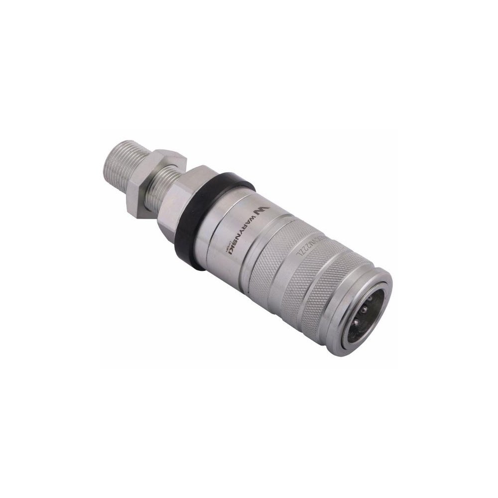 Szybkozłącze hydrauliczne zrywalne seria WIA3CV (3CFPV) 68 l/min gniazdo long M22x1.5 gwint zewnętrzny EURO PUSH-PULL (ISO 7241-