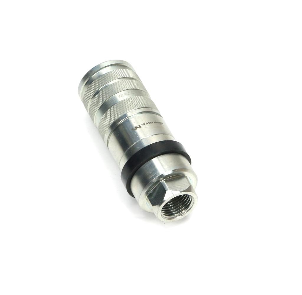 Szybkozłącze hydrauliczne zrywalne seria WIA3CV (3CFPV) 68 l/min gniazdo G1/2"BSP gwint wewnętrzny EURO PUSH-PULL (ISO 7241-A) W