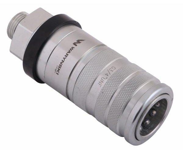 Szybkozłącze hydrauliczne zrywalne seria WIA3CV (3CFPV) 68 l/min gniazdo G3/4"UNF gwint zewnętrzny EURO PUSH-PULL (ISO 7241-A) W