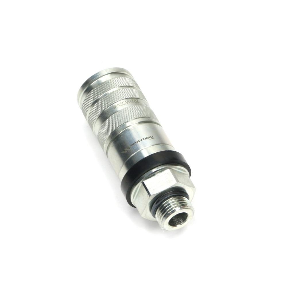 Szybkozłącze hydrauliczne zrywalne seria WIA3CV (3CFPV) 68 l/min gniazdo G7/8"UNF gwint zewnętrzny EURO PUSH-PULL (ISO 7241-A) W