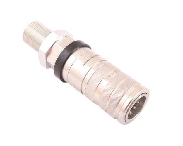 Szybkozłącze hydrauliczne zrywalne seria WIA3CV (3CFPV) 68 l/min gniazdo long 1" ORFS gwint zewnętrzny EURO PUSH-PULL (ISO 7241-