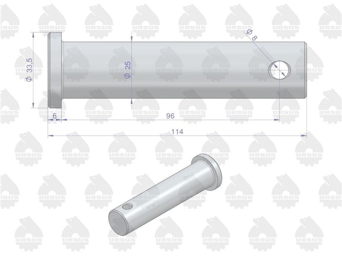 Sworzeń mocowania teleskopu C-385 ORYGINAŁ URSUS