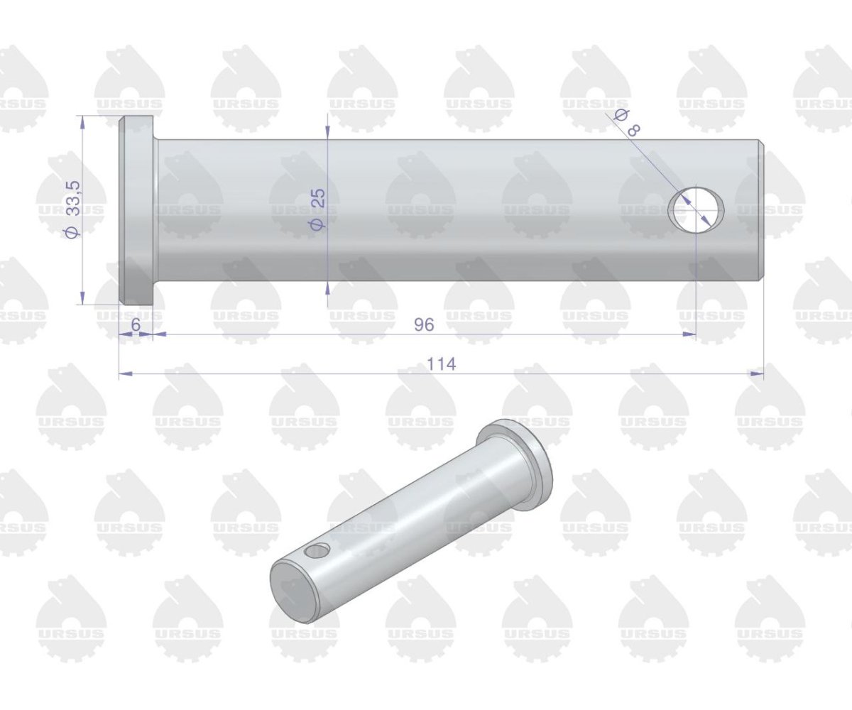 Sworzeń mocowania teleskopu C-385 ORYGINAŁ URSUS