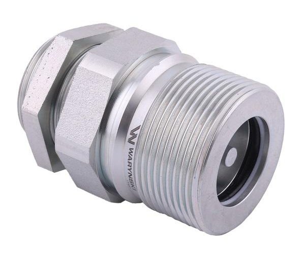 Szybkozłącze hydrauliczne skręcane (motylkowe) gniazdo G1"BSP gwint wewnętrzny 250bar Waryński