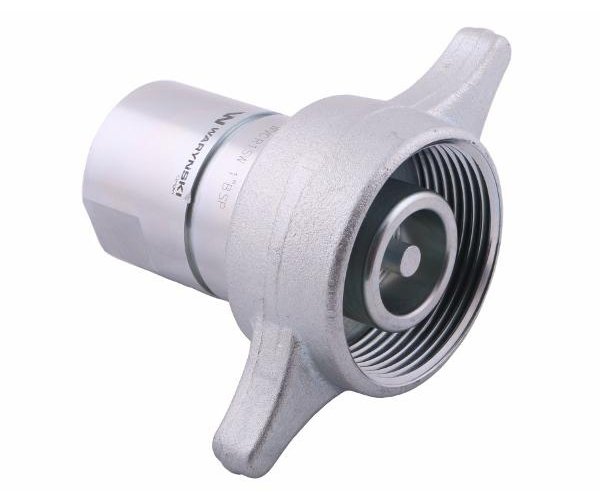 Szybkozłącze hydrauliczne skręcane (motylkowe) wtyczka G1"BSP gwint wewnętrzny 250bar Waryński
