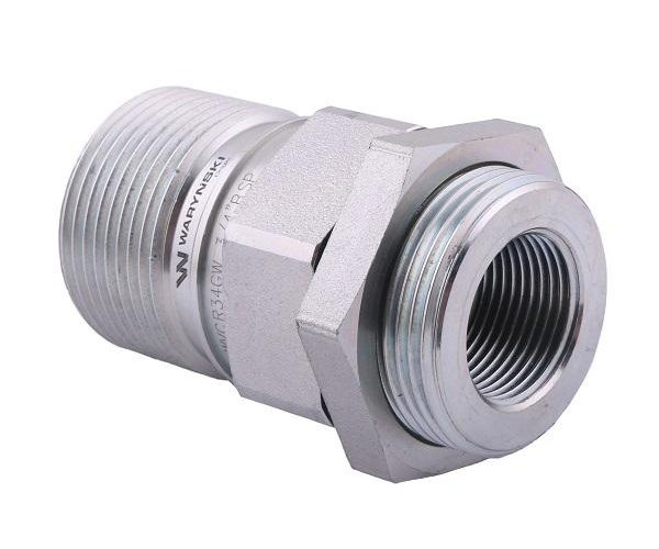 Szybkozłącze hydrauliczne skręcane (motylkowe) gniazdo G3/4"BSP gwint wewnętrzny 250bar Waryński