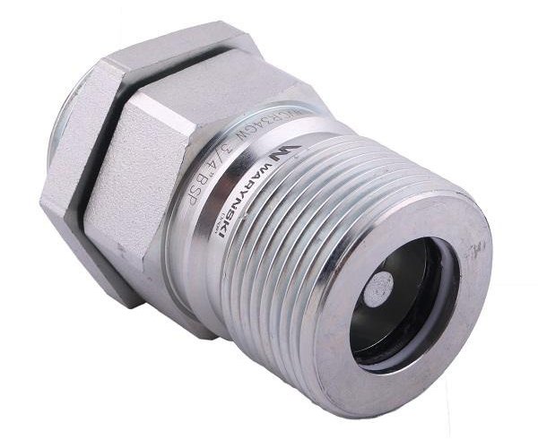 Szybkozłącze hydrauliczne skręcane (motylkowe) gniazdo G3/4"BSP gwint wewnętrzny 250bar Waryński