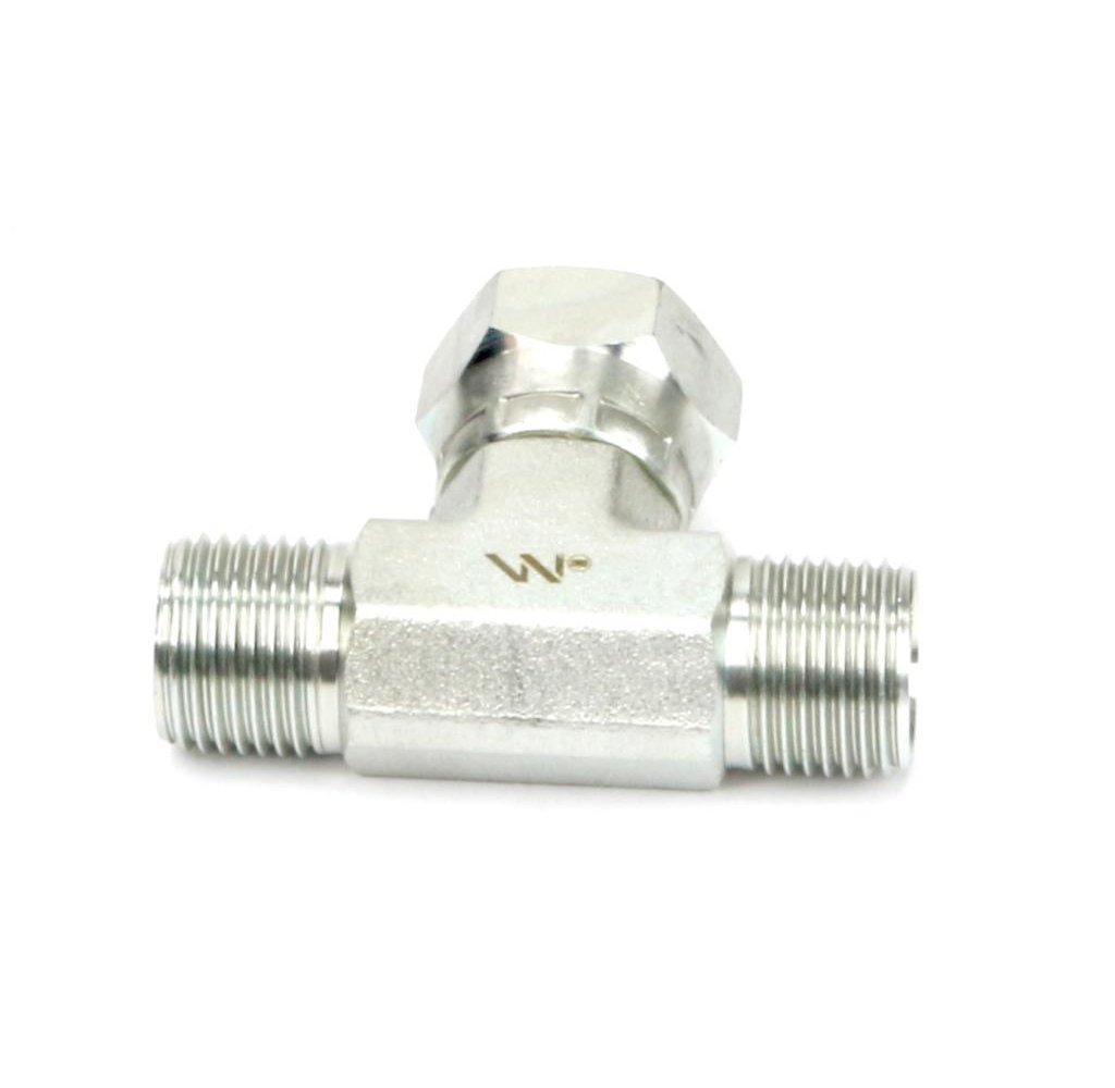 Trójnik hydrauliczny symetryczny calowy BAB 1/4" BSP (XEVT) Waryński