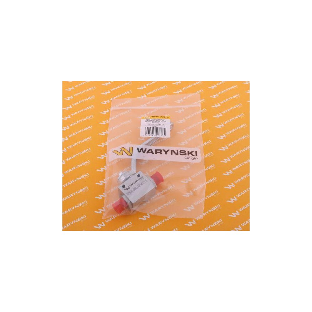 Zawór kulowy hydrauliczny 2-drogowy 2/2 M14x1.5 08L z otworami mocującymi 500 bar Waryński