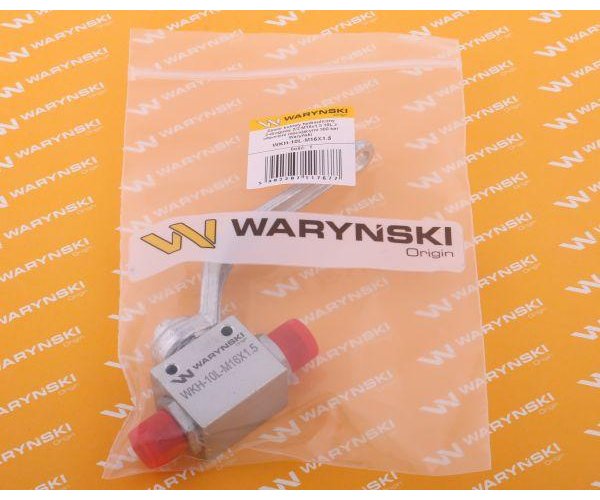 Zawór kulowy hydrauliczny 2-drogowy 2/2 M16x1.5 10L z otworami mocującymi 500 bar Waryński