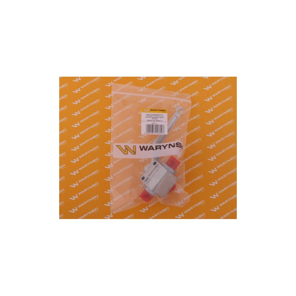 Zawór kulowy hydrauliczny 3-drogowy 3/2 M18x1.5 12L z otworami mocującymi 500 bar Waryński