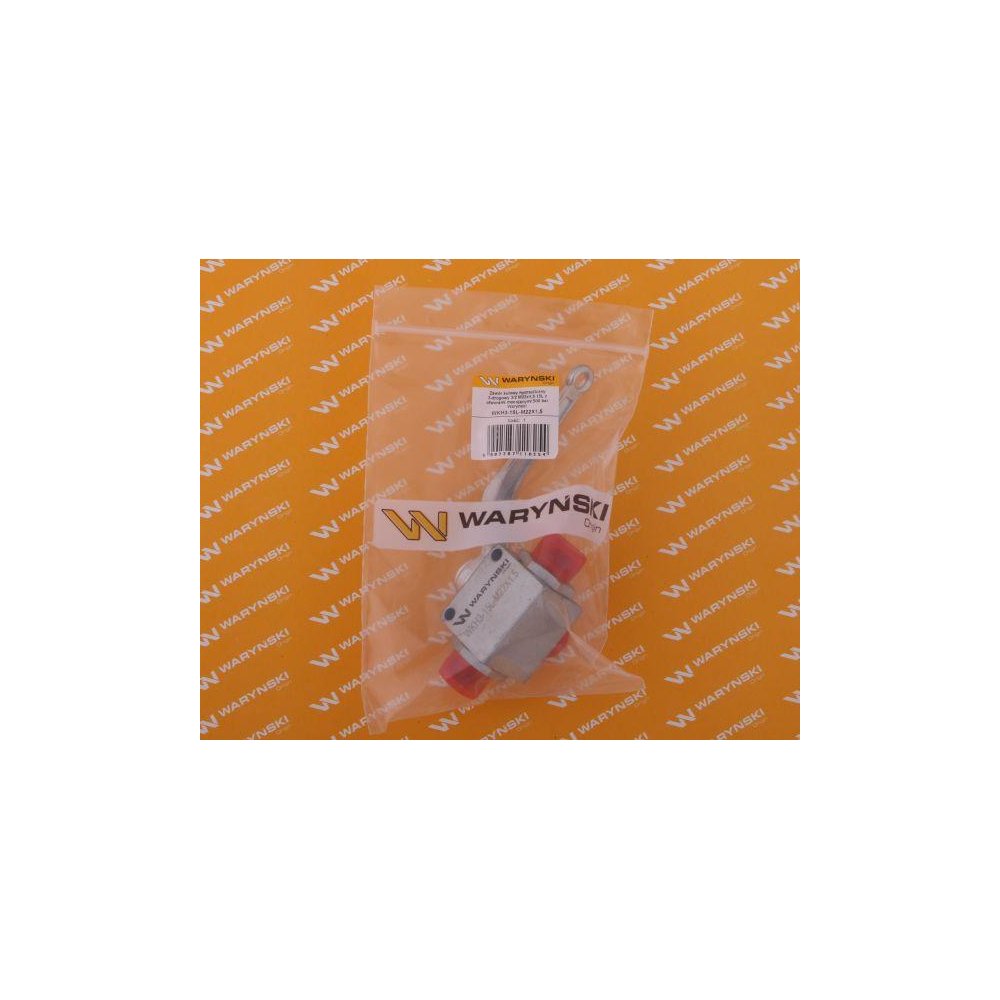 Zawór kulowy hydrauliczny 3-drogowy 3/2 M22x1.5 15L z otworami mocującymi 500 bar Waryński