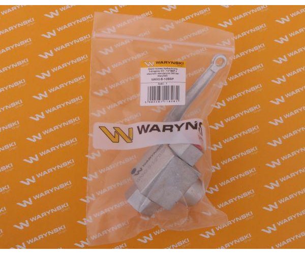 Zawór kulowy hydrauliczny 3-drogowy 3/2 - 1/2"BSP z otworami mocującymi 500 bar Waryński