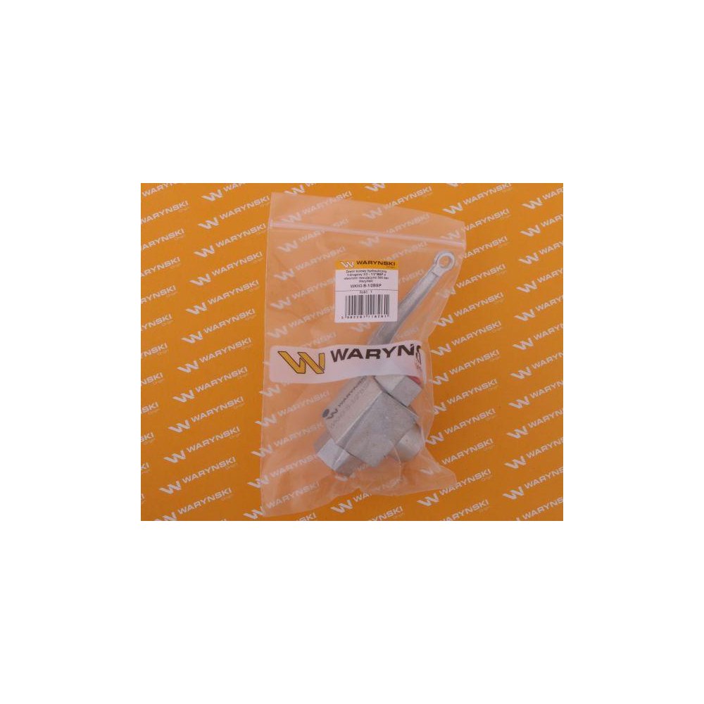 Zawór kulowy hydrauliczny 3-drogowy 3/2 - 1/2"BSP z otworami mocującymi 500 bar Waryński